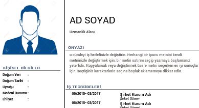 2020 CV Örnekleri 2020 cv örnekleri