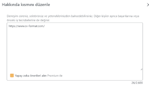 LinkedIn Profilinizi Nasıl Güçlendirebilirsiniz? LinkedIn Hakkında Bölümü Görünümü