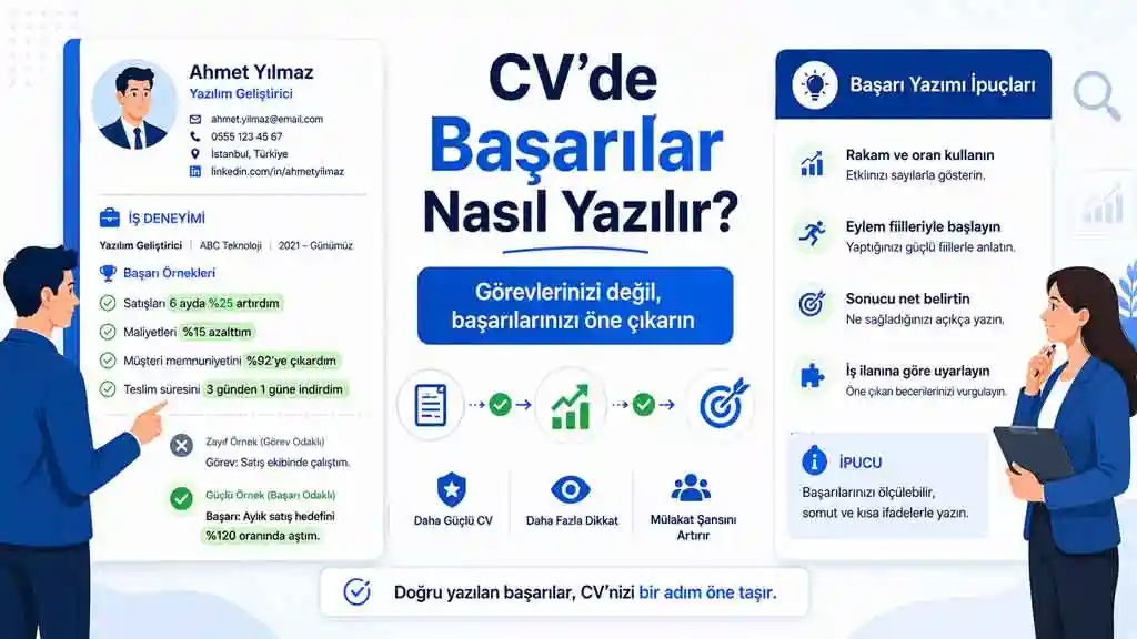 CV’de Başarılar Nasıl Yazılır? 50+ Başarı Örneği