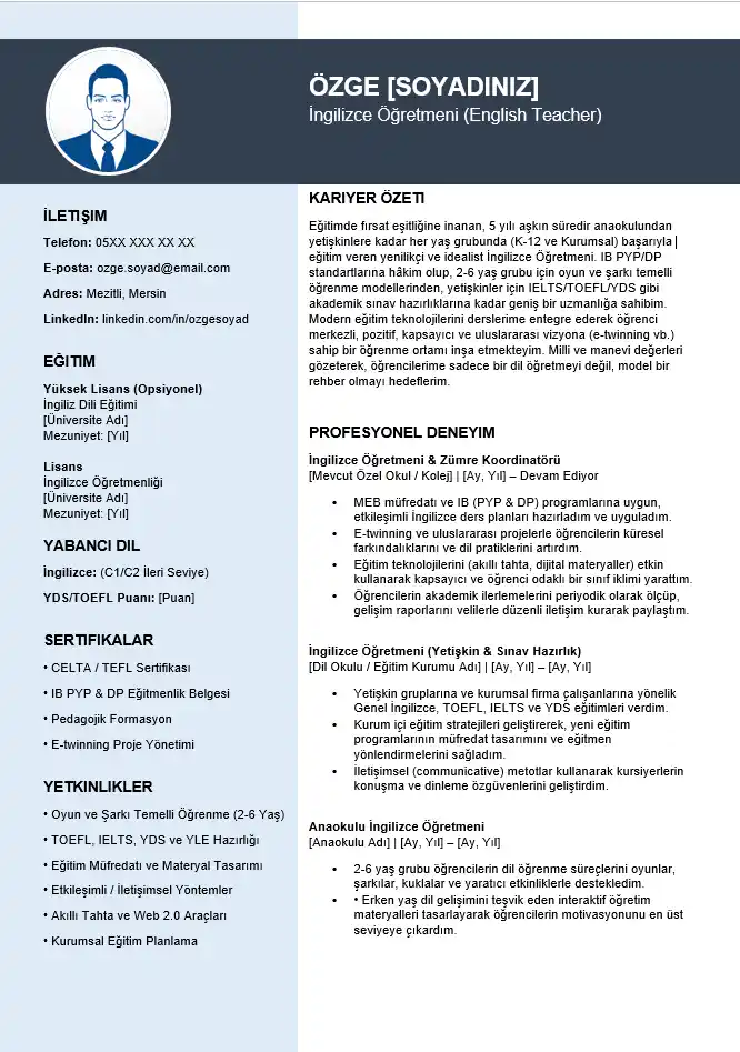 İngilizce Öğretmeni CV Nasıl Hazırlanır?